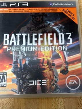 Battlefield 3 Premium Edition (PS3) - Black & Orange